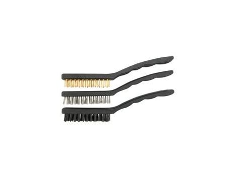 VOREL SZCZOTKI 3CZ.MIEDŹ-STAL-NYLON 17CM - 2