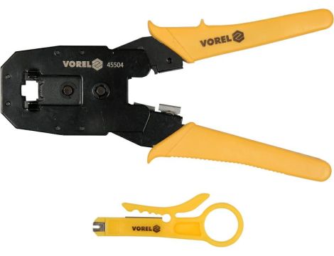 VOREL SZCZYPCE DO ZACISKANIA RJ45 RJ10 RJ11
