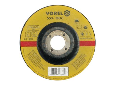 VOREL TARCZA SZLIF.MET.125*6,8
