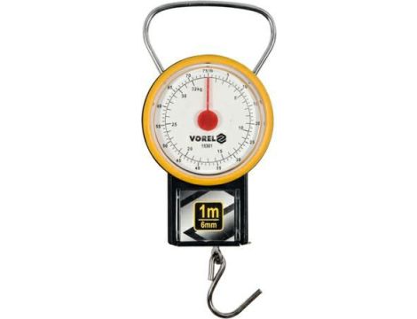 VOREL WAGA SPRĘŻYNOWA 32kg Z MIARKĄ ZWIJANĄ