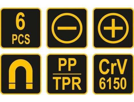 VOREL WKRĘTAKI KPL. 6el. - 2