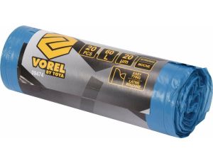 VOREL WORKI MOCNE Z USZAMI NA ODPADY 60l  20µm /20szt.