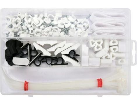 VOREL ZESTAW DO MOCOWAŃ KABLI 124szt. .....