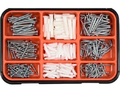 VOREL ZESTAW WKRĘTÓW I KOŁKÓW ROZ.290szt .........