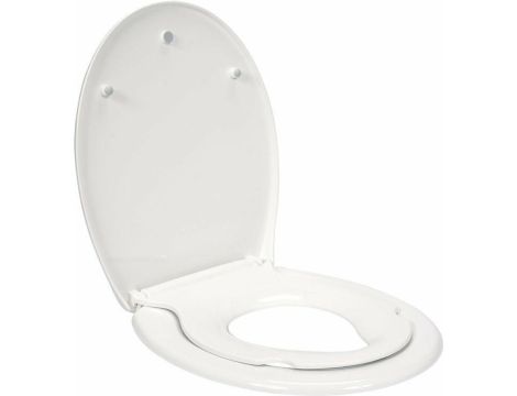 FALA DESKA WC WOLNOOPADAJĄCA 2w1  PP-O Z NAKŁADKĄ DLA DZIECI, WYPINANA - 2