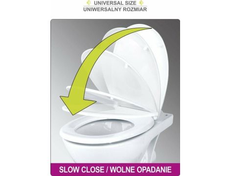 FALA DESKA WC WOLNOOPADAJĄCA 2w1  PP-O Z NAKŁADKĄ DLA DZIECI, WYPINANA - 7