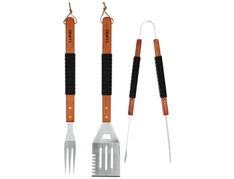 LUND ZESTAW DO GRILLOWANIA 3szt. DREWN. RĘKOJ.