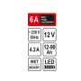 STHOR PROSTOWNIK 12V 6A 90Ah LED - 3
