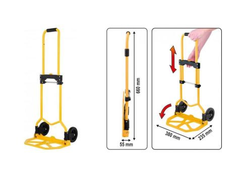 VOREL WÓZEK MAGAZYNOWY SKŁADANY  60KG