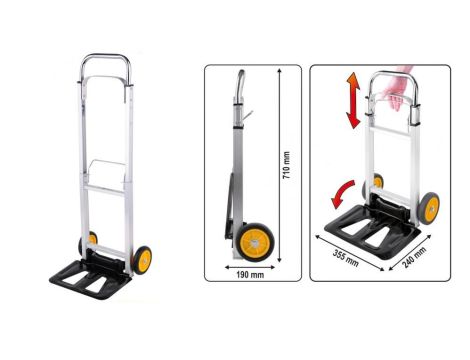 VOREL WÓZEK MAGAZYNOWY SKŁADANY  90KG