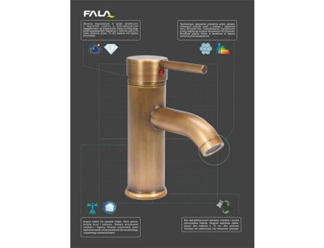 FALA BATERIA UMYWALKOWA RETRO BRONZE 2 - 2