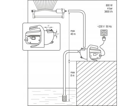 FLO POMPA OGRODOWA  800W 79811 - 3