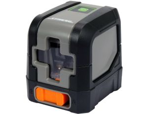 STHOR LASER KRZYZOWY ZIELONA WIĄZKA ± 3 mm / 10 m 2xAA... ...