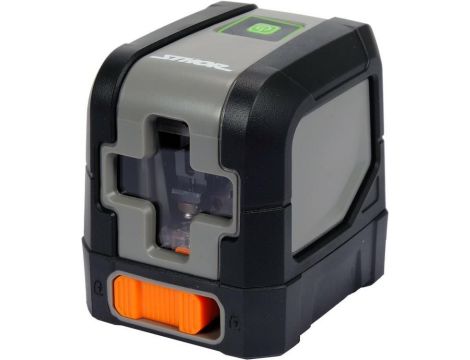 STHOR LASER KRZYZOWY ZIELONA WIĄZKA ± 3 mm / 10 m 2xAA... ...