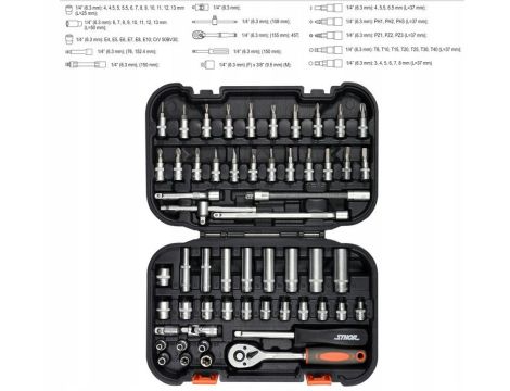 STHOR ZESTAW KLUCZY     1/4" 56el