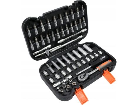 STHOR ZESTAW KLUCZY     1/4" 56el - 2