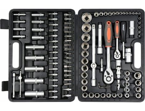STHOR ZESTAW KLUCZY 108el 1/2" / 1/4"