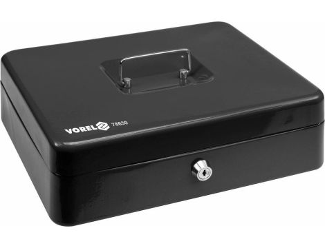 VOREL KASETKA NA PIENIĄDZE 300x240x90 CZARNA
