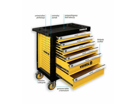 VOREL WÓZEK WARSZTATOWY 6-SZ - 2