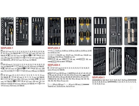 VOREL WÓZEK WARSZTATOWY 6-SZ.+177szt. NARZĘDZI - 4