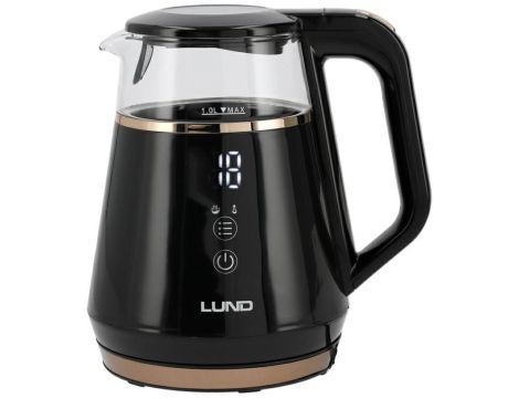 LUND CZAJNIK ELEKTRYCZNY   1L REG.TEMP.CZARNY