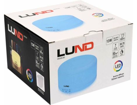 LUND NAWILŻACZ POWIETRZA 1000ml BIAŁY Z PILOTEM / DYFUZOR ZAPACHU - 4