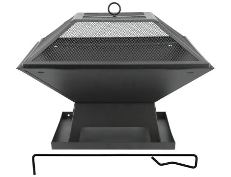 LUND PALENISKO STALOWE Z POKRYWĄ 45 x 45cm