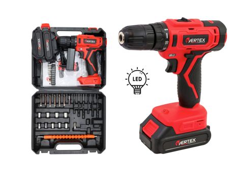 VERTEX WKRĘTARKA 18V /2x1,5Ah WALIZKA