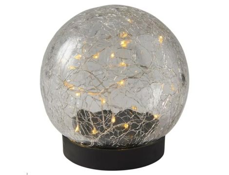 VOLTENO LAMPKA SOLARNA PLASTIK KULA  10cm SOLE