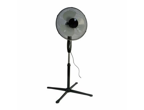 VOLTENO WENTYLATOR PODŁOGOWY CZARNY 40cm PODSTAWA KRZYŻAK