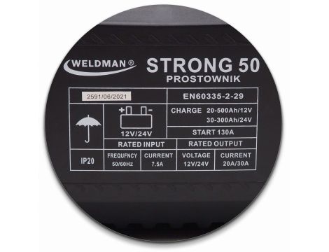 PROSTOWNIK WELDMAN STRONG 50 Z ROZRUCHEM 12V/24V - 7