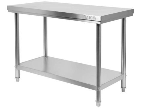 YATO GASTRO STÓŁ CENTR. SKŁ. Z PÓŁ. 100×60×H85cm