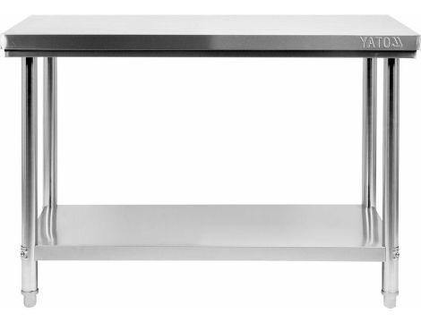 YATO GASTRO STÓŁ CENTR. SKŁ. Z PÓŁ. 120x60xH85cm ...