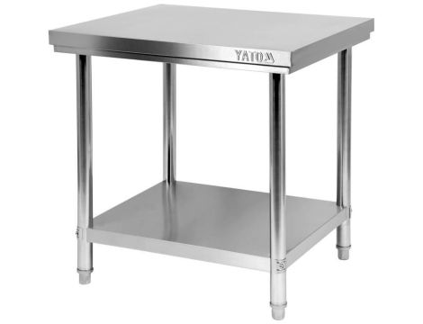 YATO GASTRO STÓŁ CENTR. SKŁ. Z PÓŁ. 80×70×H85cm