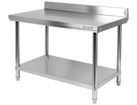 YATO GASTRO STÓŁ PRZYŚ. SKŁ. Z PÓŁ. 100x70xH85+10cm