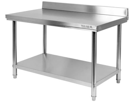 YATO GASTRO STÓŁ PRZYŚ. SKŁ. Z PÓŁ. 150x70xH85+10cm