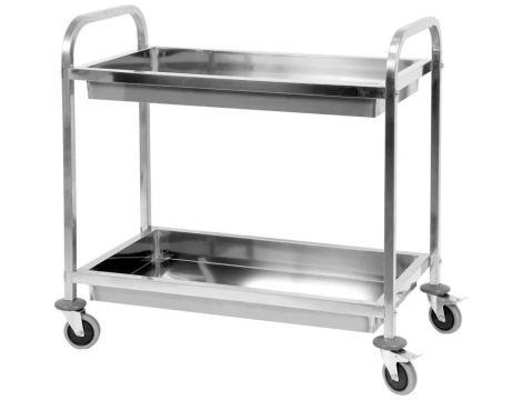 YATO GASTRO WÓZEK KELNERSKI 2-PÓŁKOWY GŁĘBOKI
