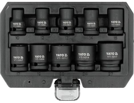 YATO NASADKI UDAROWE 10cz. 1/2"  10-27mm
