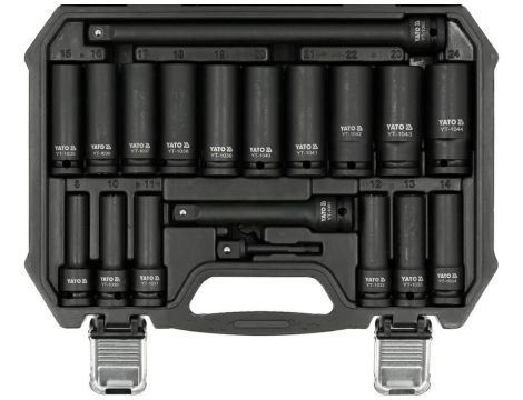 YATO NASADKI UDAROWE 19cz. 1/2"DŁ.   8-24mm