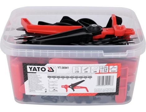 YATO SYSTEM POZIOMOWANIA Y 2mm 100+50+50+SZCZYPCE