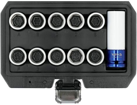 YATO ZESTAW NASADEK DO ŚRUB ZABEZP. TOYOTA