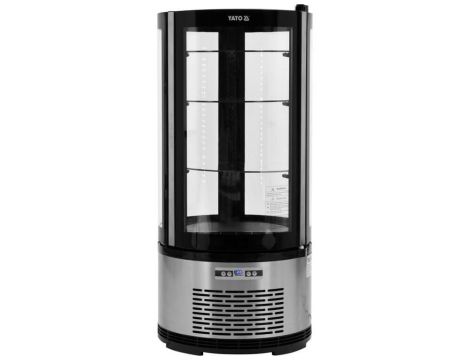 YATO GASTRO WITRYNA CHŁODNICZA 100L 48x48x103 CZARNA