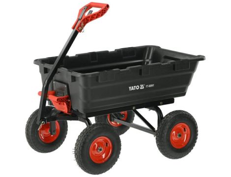 YATO WÓZEK OGRODOWY Z WYWROTKĄ XXL 550kg