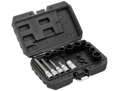 YATO ZESTAW NARZĘDZI DO ZAC. HAM. 1/2" 3/8" 17el.