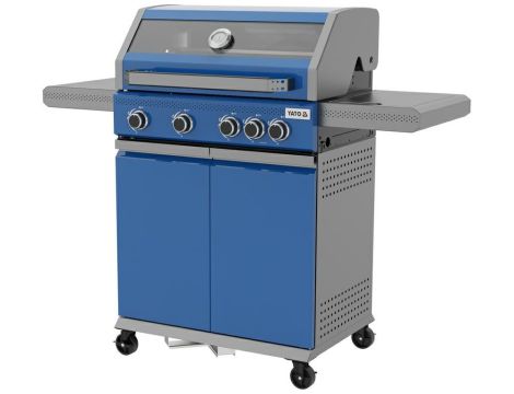 YATO GASTRO GRILL GAZ. ITAMI 4+1, 14,5KW, NIEBIESKI