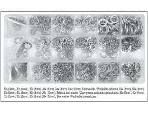 YATO PODKŁADKI ZABEZPIECZAJĄCE MIX 720szt.