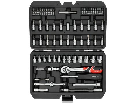 YATO ZESTAW KLUCZY     1/4" 68el