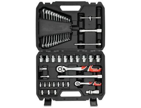 YATO ZESTAW KLUCZY   41el  1/2" / 1/4"