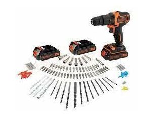 BLACK+DECKER WKRĘTARKA UDAROWA 18V BDCHD181B3A 3x1,5Ah +120 ACC