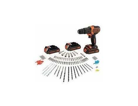 BLACK+DECKER WKRĘTARKA UDAROWA 18V BDCHD181B3A 3x1,5Ah +120 ACC